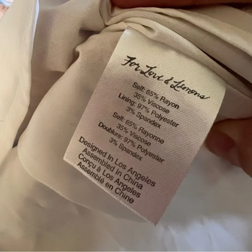 FOR LOVE & LEMONS x REVOLVE  Nostalgia Floral Tie‎ Front Mini Dress Size Small